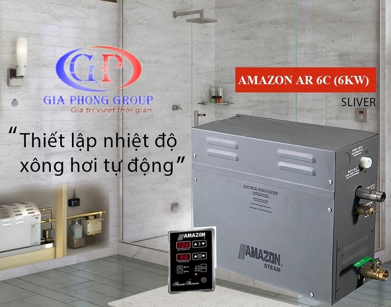 MÁY XÔNG HƠI ƯỚT AMAZON MODEL AR6C (6KW)